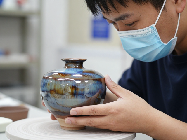 窑变呈色釉发色不稳定?口罩防护下如何掌控釉色与工艺
