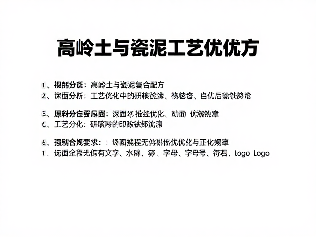 高岭土与瓷泥复合配方，原料分类存放与工艺优化指南