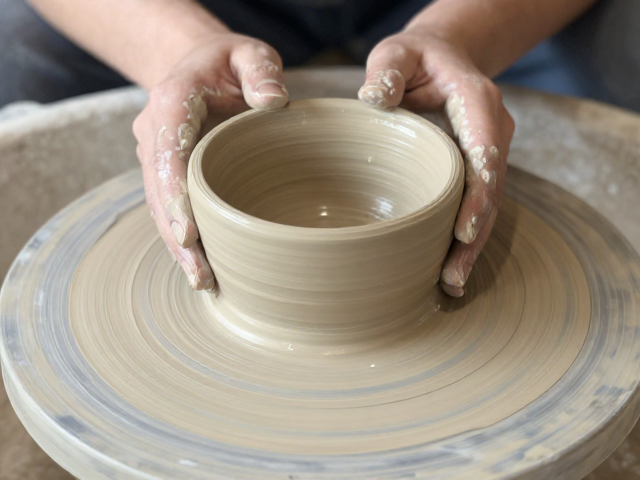 压平泥板技法，坯体厚度控制与缓慢脱水，打造完美陶艺作品