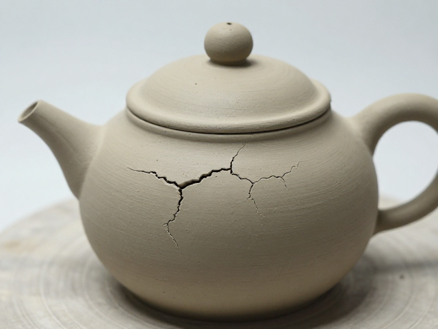 壶瓶成型泥料含水过高?揭秘化妆土开裂隐患与修正技巧