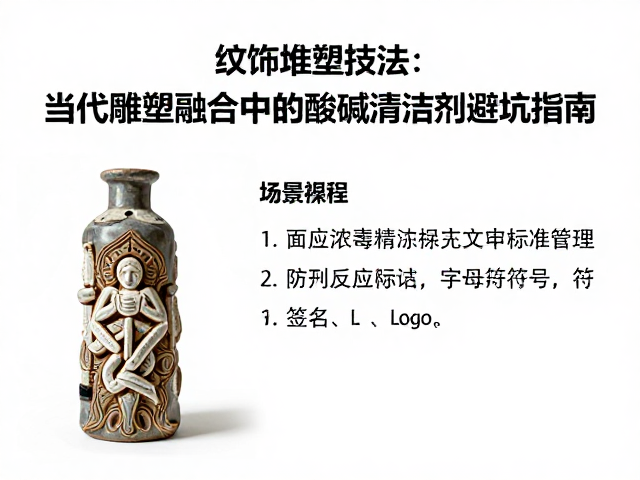纹饰堆塑技法，当代雕塑融合中的酸碱清洁剂避坑指南