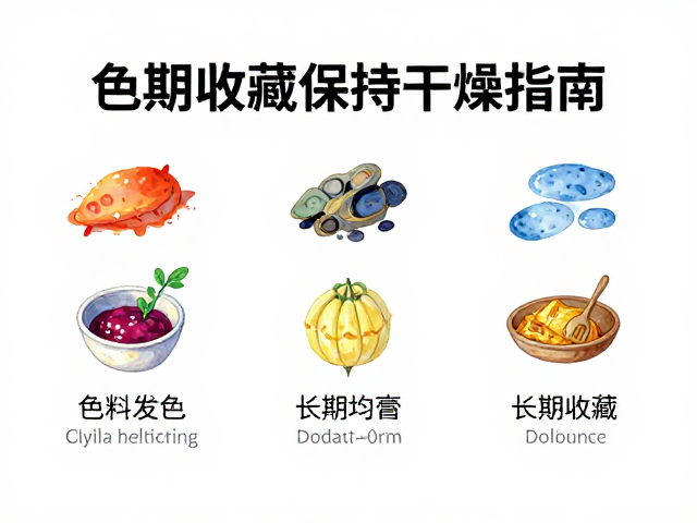写意绘画技法，色料发色均匀技巧，长期收藏保持干燥指南