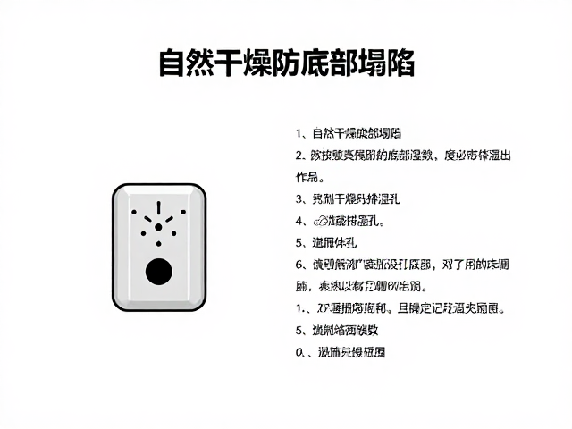 自然干燥防底部塌陷，预留排湿孔的关键作用与实操指南