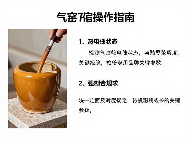 气窑操作指南，检测热电偶状态与施釉厚度控制技巧