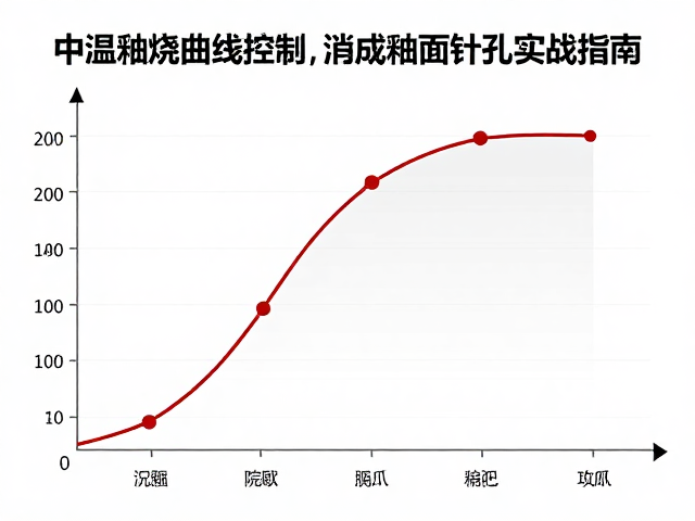 中温釉烧曲线控制，消除氧化焰烧成釉面针孔的实战指南