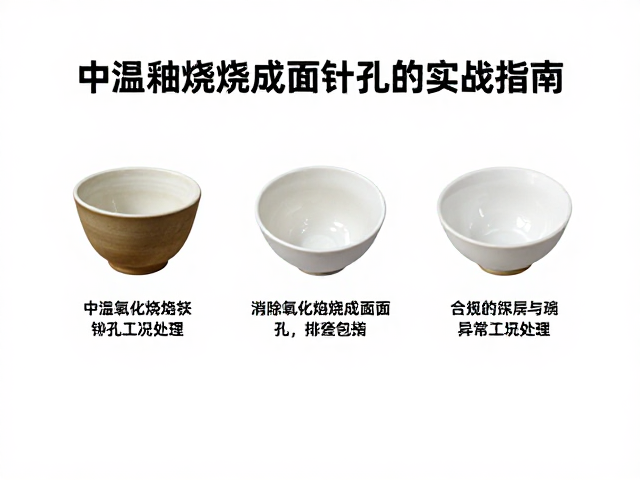 中温釉烧曲线控制，消除氧化焰烧成釉面针孔的实战指南