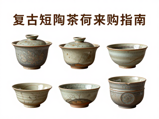 复古粗陶茶荷选购指南,无铅釉安全材质与茶道美学全解析