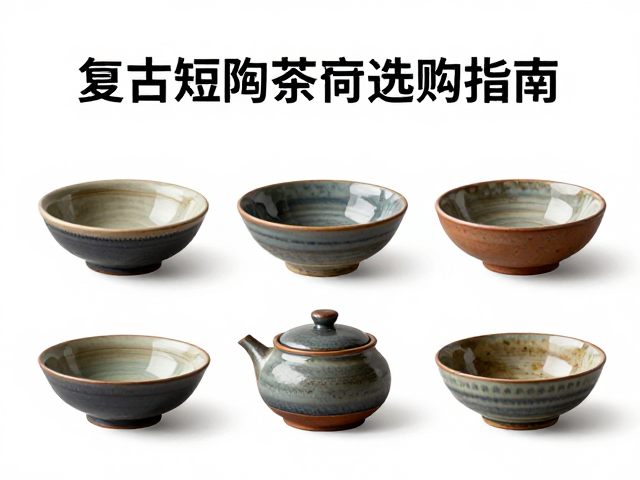 复古粗陶茶荷选购指南,无铅釉安全材质与茶道美学全解析