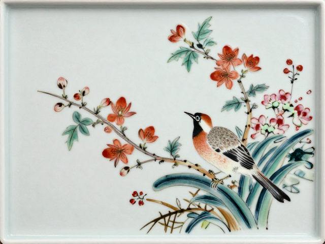 中国陶瓷文化传承，花鸟植物陶瓷壁饰的艺术之美