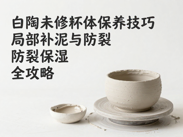 白陶泥未修坯体保存技巧,局部补泥与防裂保湿全攻略