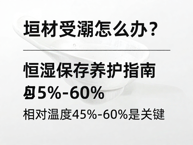 坯体受潮怎么办？恒湿保存养护指南，相对湿度45%-60%是关键