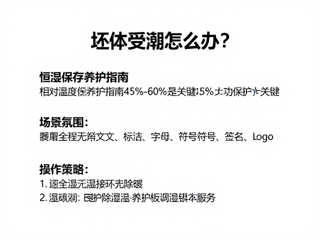 坯体受潮怎么办？恒湿保存养护指南，相对湿度45%-60%是关键