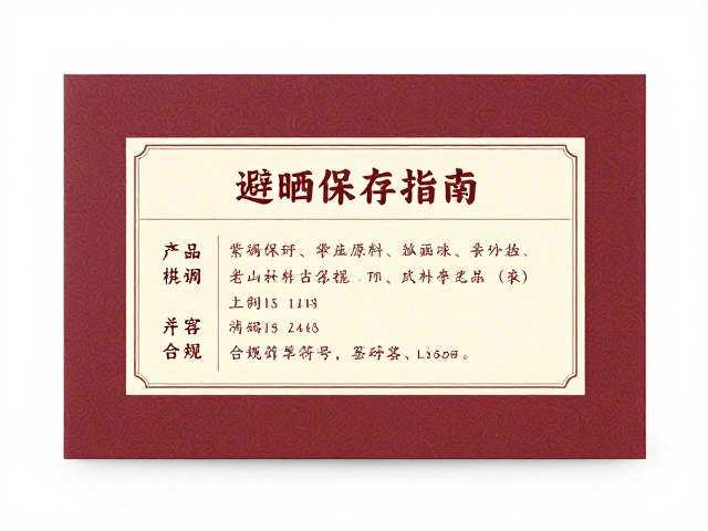 紫砂泥料避晒保存指南，礼盒封装与作品名称标签规范