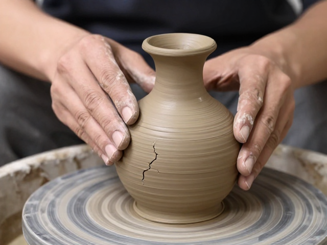 粘土花器制作避坑，干燥收缩开裂原理与防裂技巧
