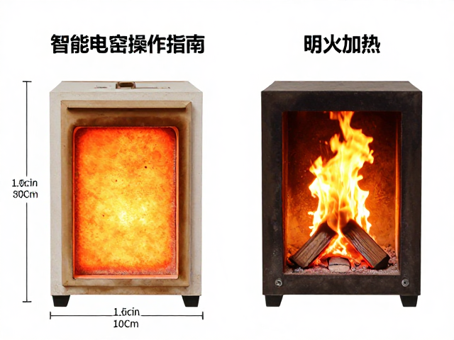 智能电窑操作指南，耐火材料耐温范围与明火加热对比