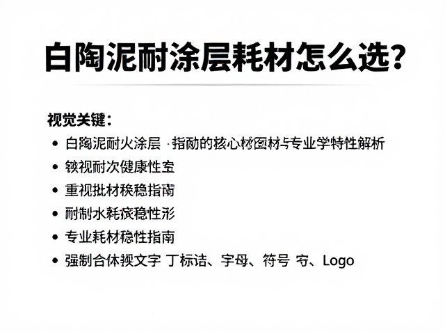 白陶泥耐火涂层耗材怎么选？重视批次稳定性，专业耗材避坑指南