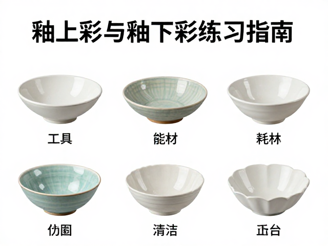 釉上彩与釉下彩练习指南，必备工具清洁耗材全解析