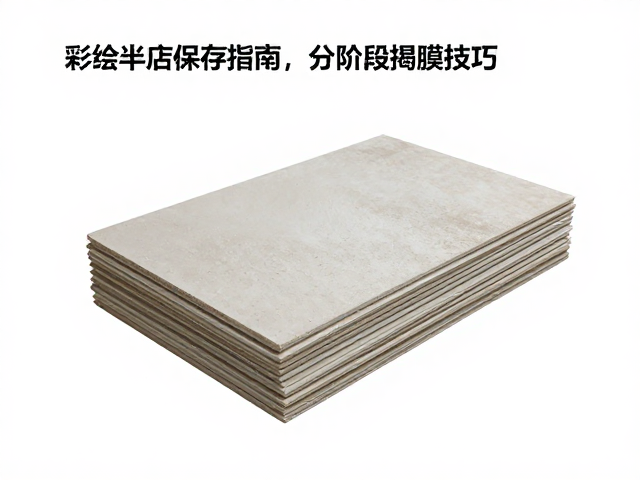 彩绘未烧半成品保存指南，防局部塌陷与分阶段揭膜技巧