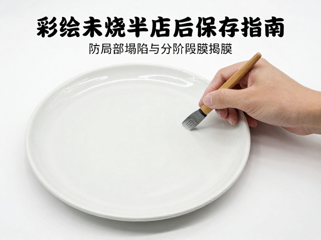彩绘未烧半成品保存指南，防局部塌陷与分阶段揭膜技巧