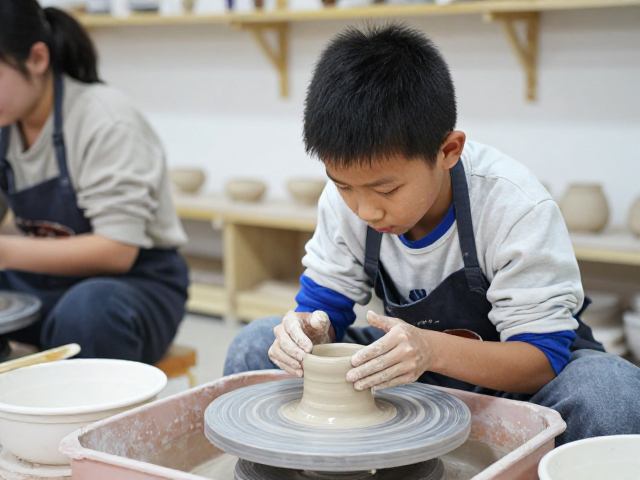 少儿陶艺讲师揭秘，醒泥与烧制流程全解析