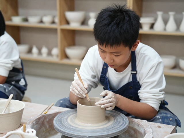 少儿陶艺讲师揭秘，醒泥与烧制流程全解析