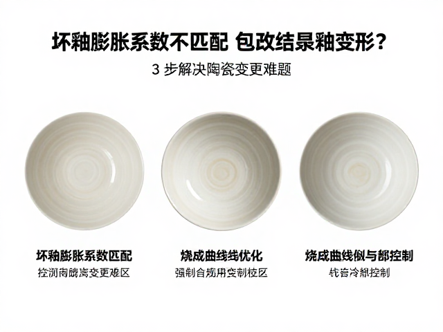 坯釉膨胀系数不匹配导致结晶釉变形？3步解决陶瓷变形难题