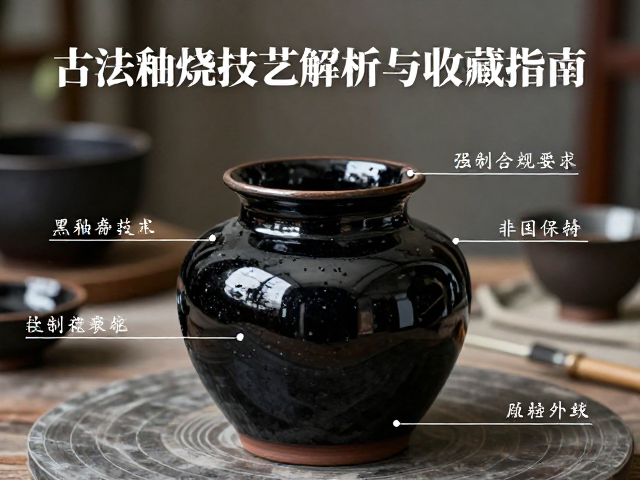 中国非遗黑釉陶艺，古法釉烧技艺解析与收藏指南
