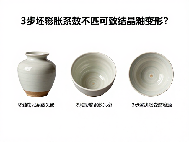 坯釉膨胀系数不匹配导致结晶釉变形？3步解决陶瓷变形难题
