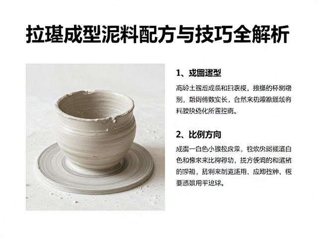 高岭土与白色瓷泥怎么选？拉坯成型泥料配方与技巧全解析