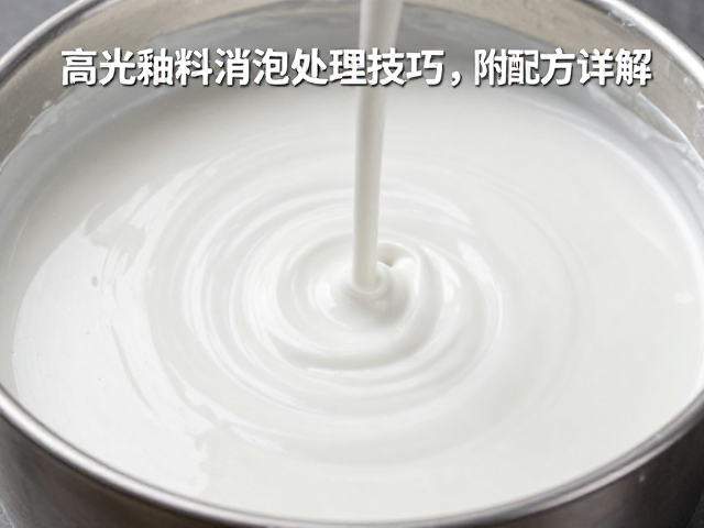 高光釉料消泡处理技巧，打造完美白釉不针孔，附配方详解