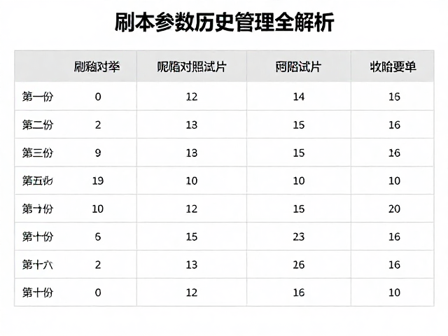 刷釉参数与泥胎对照试片,配方版本管理全解析