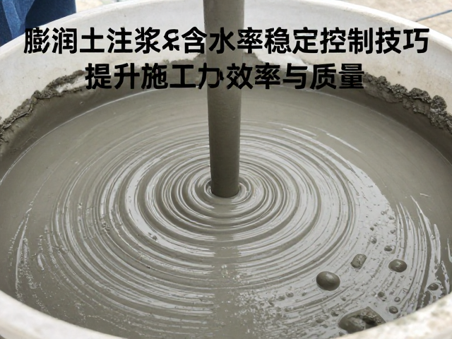 膨润土注浆泥含水率稳定控制技巧，提升施工效率与质量