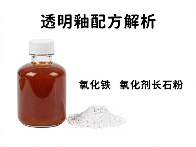 透明釉配方解析，氧化铁着色剂与长石粉比例对发色影响