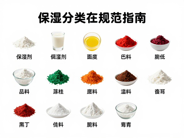 保湿剂与色料浓度对比，原料分类存放规范指南
