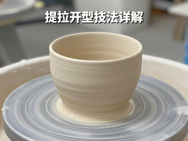 提拉开型技法详解,适合连续拉坯的颗粒细度控制指南