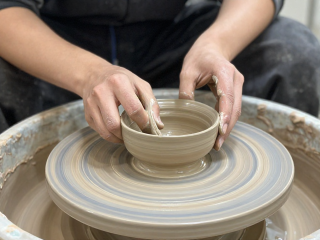 瓷土碗盘器皿成型工艺详解,从塑形到素烧的关键步骤