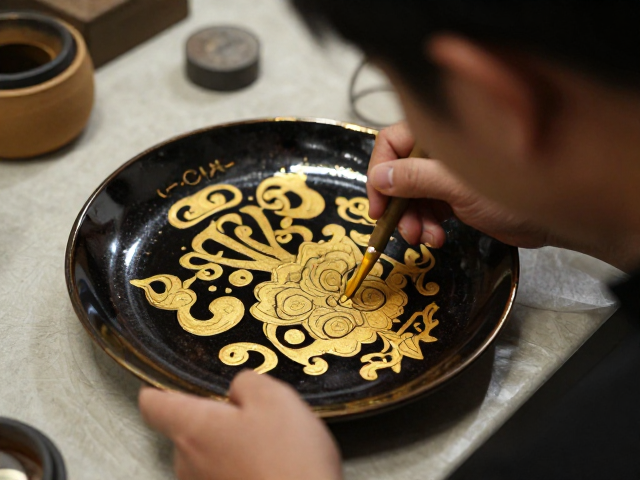 非遗传承人釉下烫金作品溢价高？揭秘釉下装饰技法与艺术价值