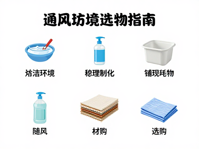通风环境操作指南，清洁防护耗材与纹理印花材料选购