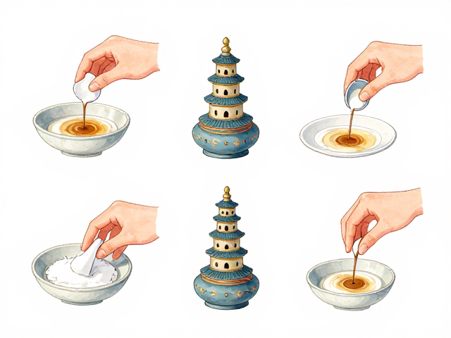手绘彩绘塔香香炉怎么洗？茶渍用小苏打轻松清洁