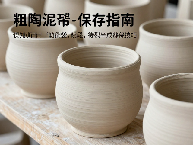 粗陶泥坯保存指南,识别干燥阶段防裂,待施釉半成品存放技巧