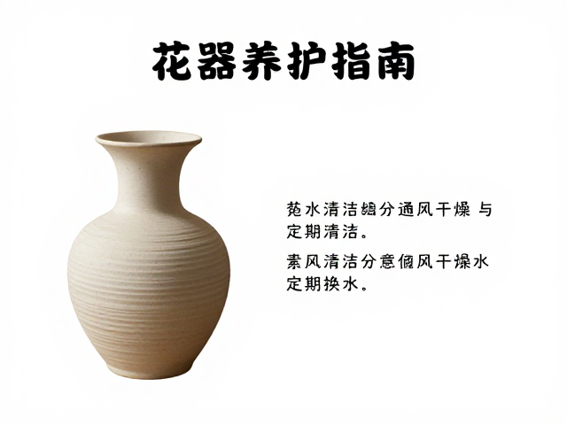 花器养护指南,素坯清洁、通风干燥与定期换水技巧