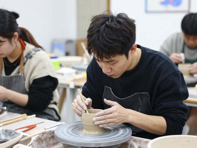 非遗陶艺授课老师揭秘,泥浆釉料产教融合新路径