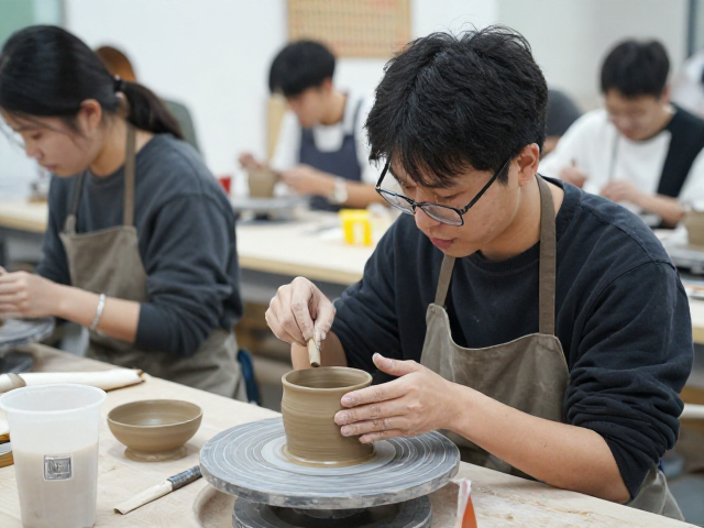 非遗陶艺授课老师揭秘,泥浆釉料产教融合新路径