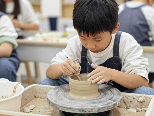 亲子陶艺体验推荐，2小时完整制作，大学生团建好去处