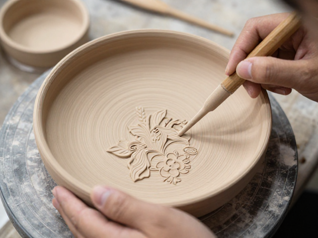 非遗陶艺花鸟纹，溯源历史渊源，揭秘师徒传承匠心