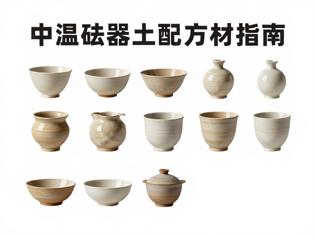 中温炻器土配方解析，按烧成温度分类的选材指南