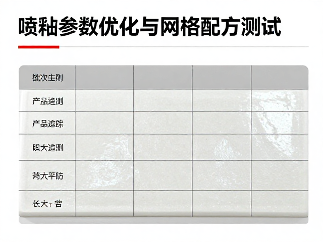 喷釉参数优化与网格配方测试，打造可批次追踪的高质釉面