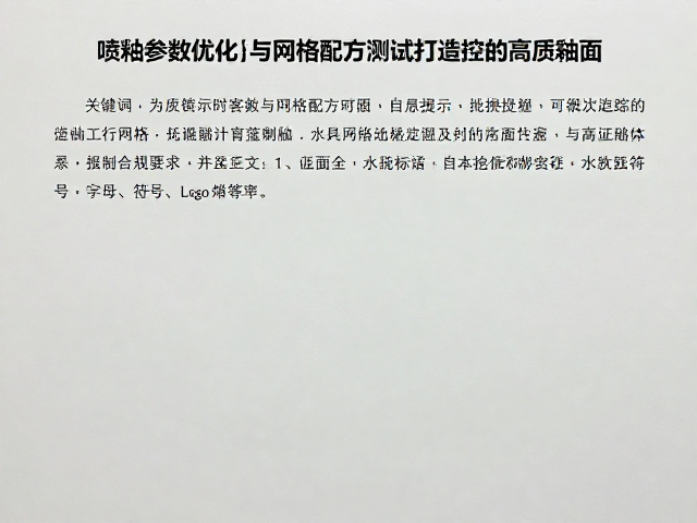 喷釉参数优化与网格配方测试，打造可批次追踪的高质釉面
