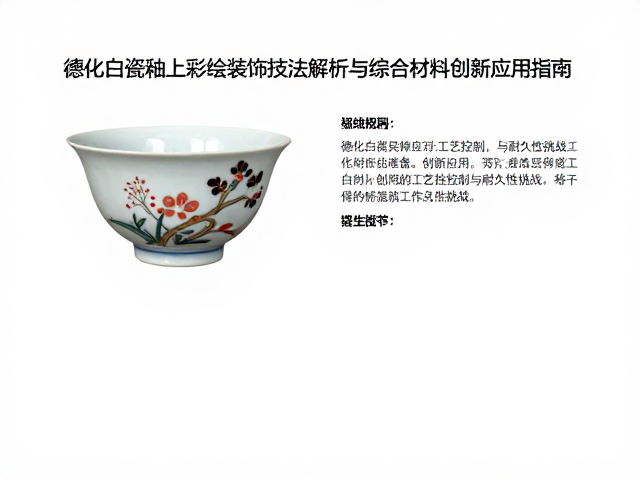 德化白瓷釉上彩绘装饰技法解析与综合材料创新应用指南