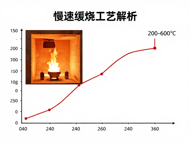慢速缓烧工艺解析,200-600℃利用窑炉热惯性排除结晶水与有机物
